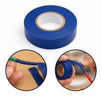 Fita Isolante Antichama Azul 19mm x 10m Segurança e Resistência para Instalações Elétricas 600V 80C