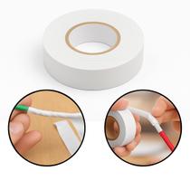 Fita Isolante Antichama Branco 19mm x 10m Segurança e Resistência para Instalações Elétricas 600V 80C