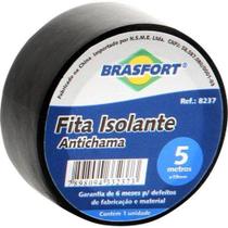 Fita Isolante Antichama Preta 19MM X 5M Brasfort