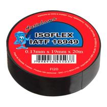 FITA ISOLANTE ANTICHAMA PRETA 19x20 - ISOFLEX FITA ISOLANTE ANTICHAMA PRETA 19x20 - ISOFLEX