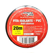 Fita Isolante Antichama Preta 20m 0,13X18MM Uso geral