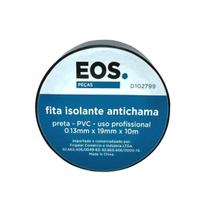 Fita Isolante Antichama PVC Preta EOS 10M x 19MM BRPLUS