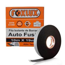 Fita Isolante Autofusão Preta 19mm - Foxlux, Tamanho: 2m