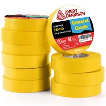 Fita isolante Avery Dennison EE-100 amarela 10 rolos Fita isolante Avery Dennison EE-100 amarela 10 rolos
