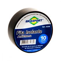 Fita Isolante Brasfort 10M X 19Mm Preta 8238 ./ Kit Com 10