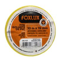 Fita Isolante Colorida Foxlux Pvc Antichama 19mm X 10 Metros