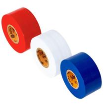 Fita isolante GTSE Wide vermelha, branca e azul, 2 cm x 20 m, pacote com 3 Fita isolante GTSE Wide vermelha, branca e azul, 2 cm x 20 m, pacote com 3