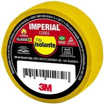 Fita Isolante Imperial 18 mm x 20 Metros Amarela - HB004297972 - 3M