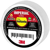 Fita Isolante Imperial 18 mm x 20 Metros Branca - HB004298020 - 3M