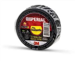 Fita Isolante Imperial Preta 18mm X 10m - 3m