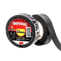 Fita Isolante Imperial Preta 18mm x 20m 3M