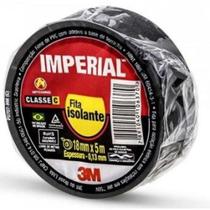 Fita Isolante Imperial Preta 18mmx5m 3M Fita Isolante Imperial Preta 18mmx5m 3M