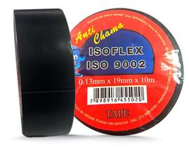 Fita isolante isoflex 10 metros - 0,13mm x 19mm x 10m Fita isolante isoflex 10 metros - 0,13mm x 19mm x 10m