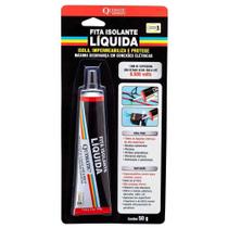 Fita Isolante Líquida Bisnaga Preta Bp1 50g Tapmatic Fita Isolante Líquida Bisnaga Preta Bp1 50g Tapmatic