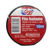 Fita isolante preta 10m - g20