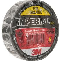 Fita Isolante Preta 18 mm x 20 m Imperial Slim 3M ( 10 Peças )