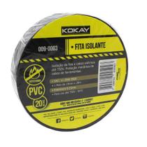 Fita isolante preta anti-chama pack 20m