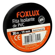 Fita Isolante Pvc Antichamas 20m X 19mm Preta 1 Un. Foxlux Fita Isolante Pvc Antichamas 20m X 19mm Preta 1 Un. Foxlux