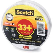 Fita Isolante Scotch 33+ 19mm X 20m PVC Resistente 105 graus C Fita Isolante Scotch 33+ 19mm X 20m PVC Resistente 105 graus C