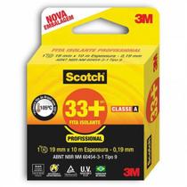 Fita Isolante Scotch 33+ Classe A 10 Metros 19Mm 19809 3M