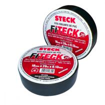 Fita Isolante Steck Fiteck 20M Preta - Kit C/10 Pecas