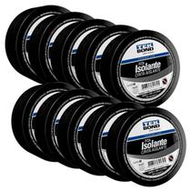 Fita Isolante Tekbond 19 mm x 10 m Pacote com 10 Rolos Ideal para Profissionais da Área Elétrica
