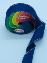 Fita jeans escolar pesponto Branco Sinimbu