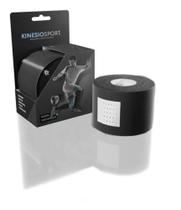 Fita Kinesio Sport Bandagem Funcional Elástica Para Lesões - Preta Fita Kinesio Sport Bandagem Funcional Elástica Para Lesões - Preta