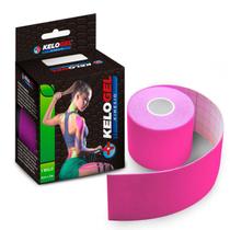 Fita Kinésio Tape Bandagem Elástica Kelogel 5Cmx5M 1Un Rosa