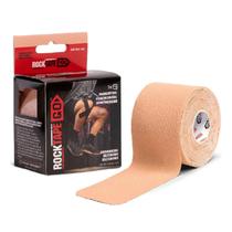 Fita Kinesio Tape Bege Rocktape Go 5m x 5cm Bandagem Elástica Adesiva Fisioterapia Esportiva Resistente à Água Fita Kinesio Tape Bege Rocktape Go 5m x 5cm Bandagem Elástica Adesiva Fisioterapia Esportiva Resistente à Água