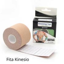 Fita Kinesio Tape Fisioterapia Bandagem Elástica Esportiva Cor Bege