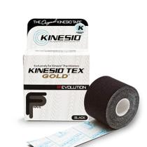 Fita Kinesio Tex Gold FP Preta - Terapêutica, 5cm x 5m