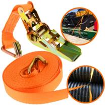 Fita Laranja Amarrar Cargas Esticador Com Fivela Startools