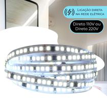 Fita Led 110v Direta 192leds/m Rolo 10m Não Usa Fonte Frio