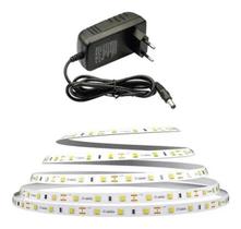 Fita Led 12V 10W 6000K 2M Ip20 + Fonte Luminatti Fita Led 12V 10W 6000K 2M Ip20 + Fonte Luminatti