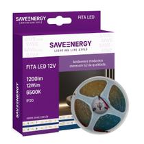 Fita LED 12V 12W/m 6500K 5m 120LEDs/m IP20 Save Energy