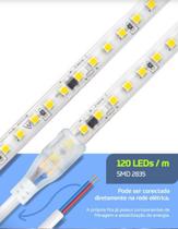 Fita Led 220v Lumanti 7w/m Direct 10mm 3000k Metro Fita Led 220v Lumanti 7w/m Direct 10mm 3000k Metro