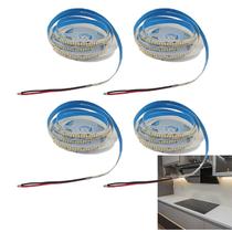 Fita Led 240 Leds 5 Metros 16W 3000K Kit 4 Unidades Sala Quarto Sanca Teto Rebaixado Gesso Loja Casa Apartamento Iluminaçao Decoraçao Fita Led 240 Leds 5 Metros 16W 3000K Kit 4 Unidades Sala Quarto Sanca Teto Rebaixado Gesso Loja Casa Apartamento Iluminaçao Decoraçao