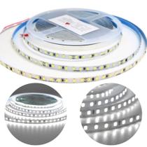 Fita led 240 leds por metro ip20 3000k 5m 24 volts luz branca quente