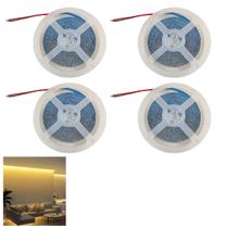Fita Led 3000K 5 Metros 240 Leds 16W Kit 4 Unidades Casa Apartamento Sala Quarto Sanca Teto Rebaixado Gesso Espelho Iluminaçao Comercial Residencial D Fita Led 3000K 5 Metros 240 Leds 16W Kit 4 Unidades Casa Apartamento Sala Quarto Sanca Teto Rebaixado Gesso Espelho Iluminaçao Comercial Residencial D