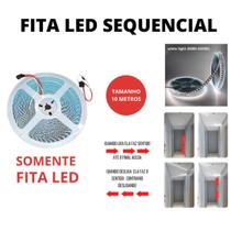 Fita LED 3528 120 LEDs 10 Metros Sequencial 24V Branco Frio 6500K