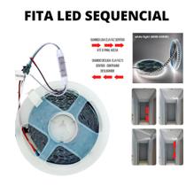 Fita LED 3528 120 LEDs 10 Metros Sequencial 24V Branco Frio - LED Force