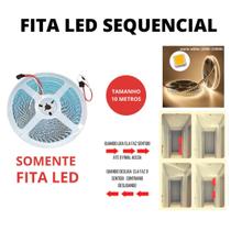 Fita LED 3528 120 LEDs 10 Metros Sequencial 24V Branco Quente 3000K Fita LED 3528 120 LEDs 10 Metros Sequencial 24V Branco Quente 3000K