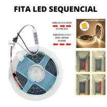 Fita LED 3528 120 LEDs 10 Metros Sequencial 24V Branco Quente - LED Force