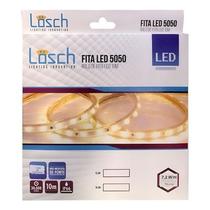 Fita LED 3528 12V 6000K Branco Frio IP20 4,8Wpor metro Iluminação Interna
