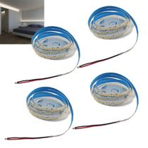 Fita Led 4000K 5 Metros 16W 240 Leds Kit 4 Unidades Sala Quarto Teto Rebaixado Sanca Gesso Espelho Apartamento Casa Iluminaçao Decoraçao Comercial Res Fita Led 4000K 5 Metros 16W 240 Leds Kit 4 Unidades Sala Quarto Teto Rebaixado Sanca Gesso Espelho Apartamento Casa Iluminaçao Decoraçao Comercial Res