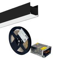 Fita Led 4000k 5M com Perfil Linear 4M Interlight e Driver