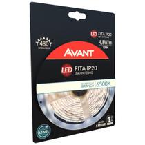 Fita led 4,8w/m 300 led 6500k ip20 5 metros + fonte avant Fita led 4,8w/m 300 led 6500k ip20 5 metros + fonte avant