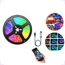 Fita Led 5 Mts Rgb Dupla Face Colorido Premium Nf