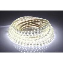 Fita Led 5050 15 Metros Com Fonte 220v Cor De Luz Branco Frio Provad'água